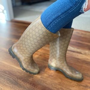 Gucci Rain Boots Size 8.5